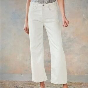 DRIFTWOOD Charlie Wide Leg Cropped Green Khaki Jeans Chinos Classic Fit 29